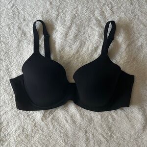 Aerie Smoothiez Black Underwire Lightly Lined Full Coverage Bra